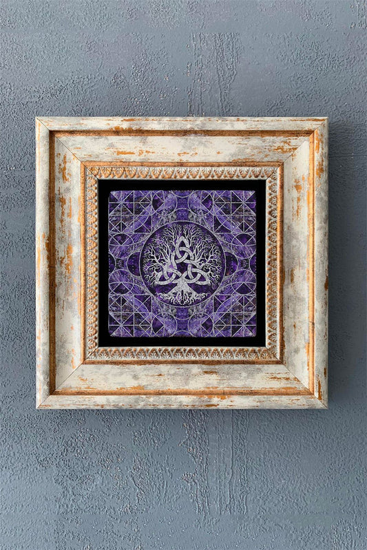 SINGLE FRAME NATURAL STONE WALL DECOR / CDD1-40-1215 (WALL DECOR)