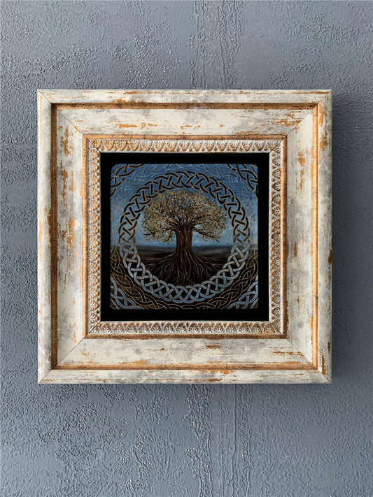 SINGLE FRAME NATURAL STONE WALL DECOR / CDD-40-544 (WALL DECOR)