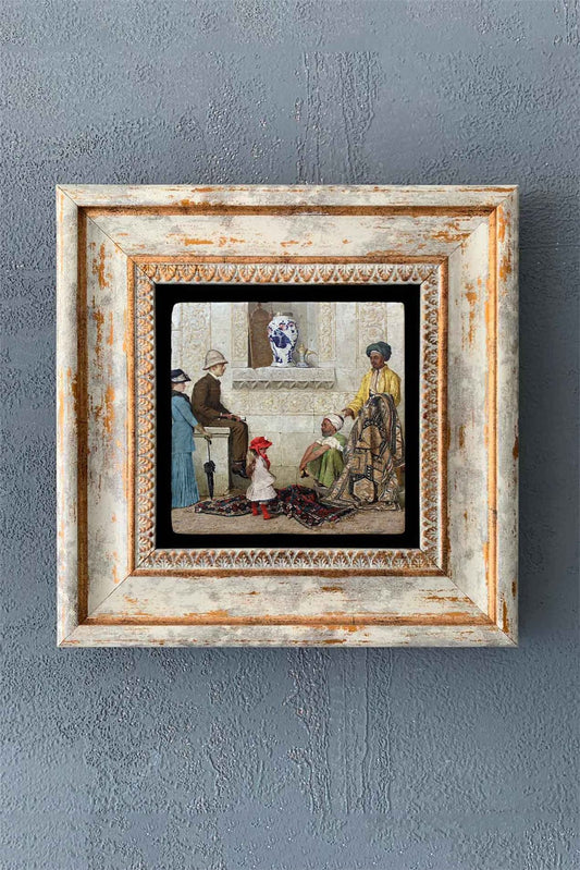 SINGLE FRAME NATURAL STONE WALL DECOR / CDD1-40-1304 (WALL DECOR)