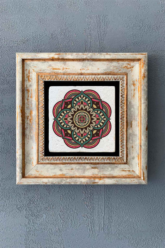 SINGLE FRAME NATURAL STONE WALL DECOR / CDD1-40-1358 (WALL DECOR)