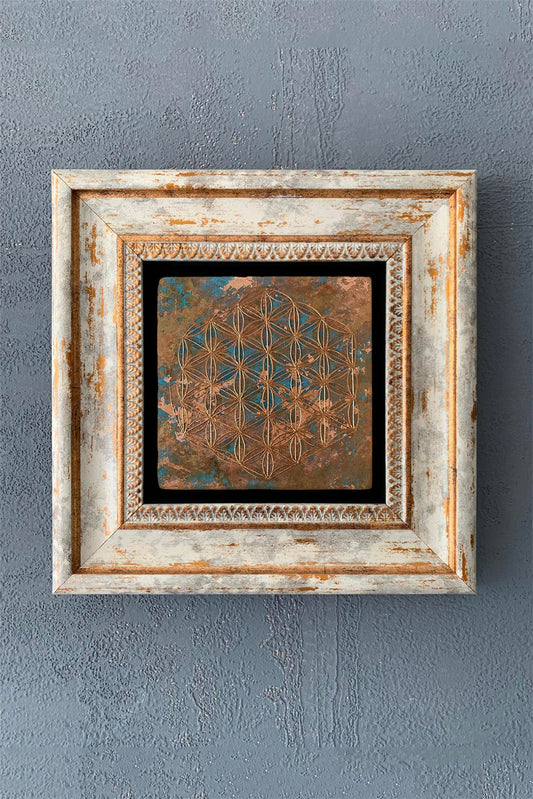 SINGLE FRAME NATURAL STONE WALL DECOR / CDD1-40-1048 (WALL DECOR)