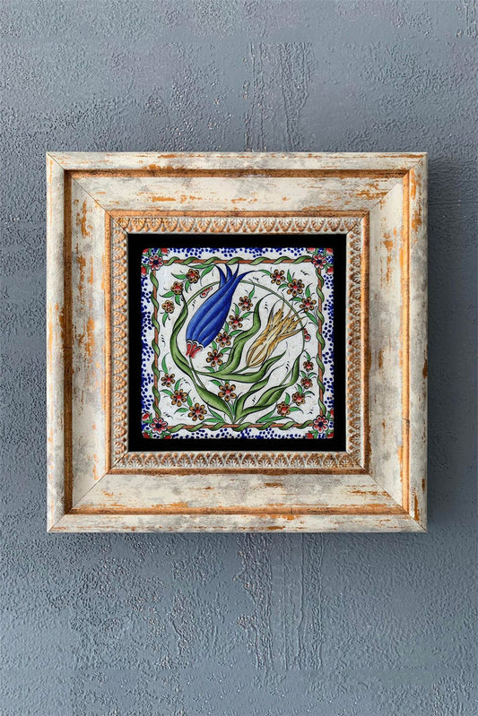 SINGLE FRAME NATURAL STONE WALL DECOR / CDD1-40-1225 (WALL DECOR)