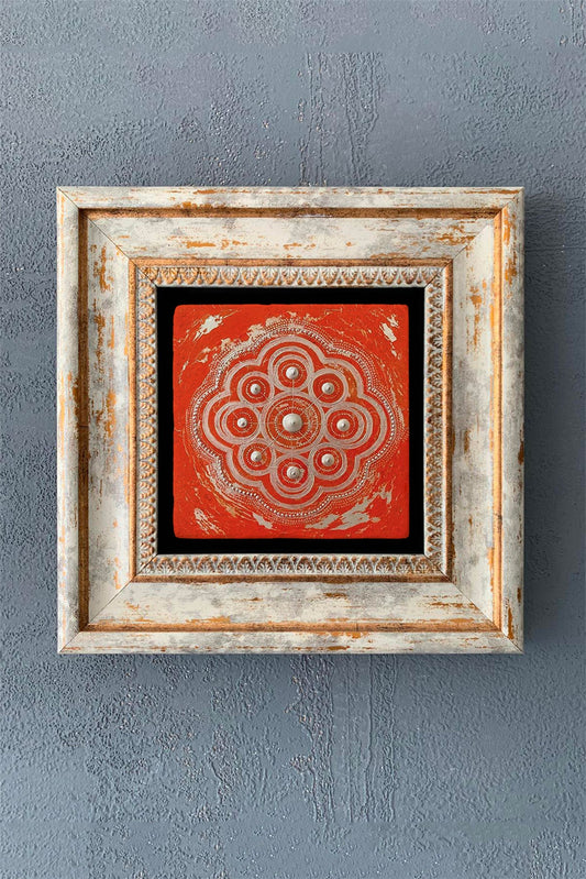 SINGLE FRAME NATURAL STONE WALL DECOR / CDD1-40-1092 (WALL DECOR)
