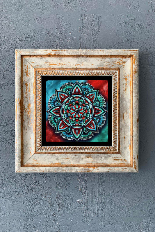 SINGLE FRAME NATURAL STONE WALL DECOR / CDD1-40-1221 (WALL DECOR)