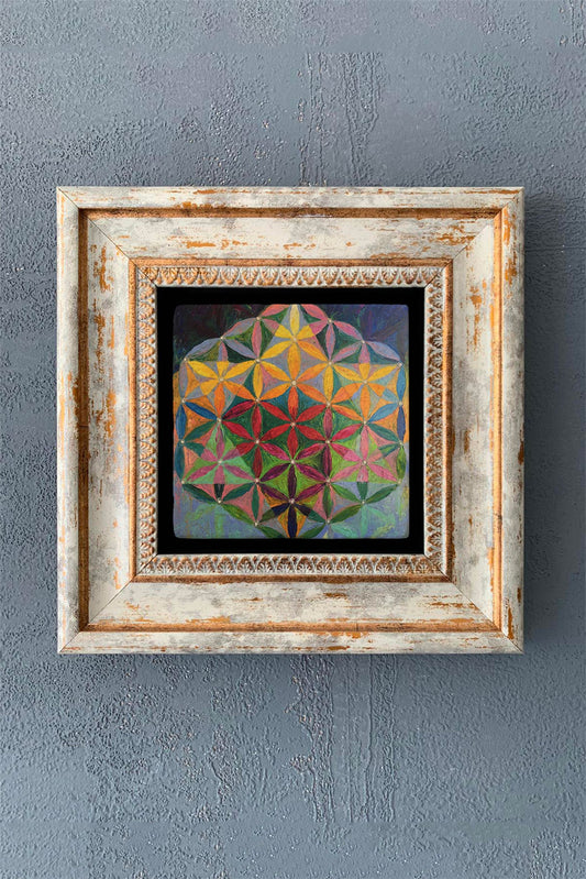 SINGLE FRAME NATURAL STONE WALL DECOR / CDD1-40-1117 (WALL DECOR)