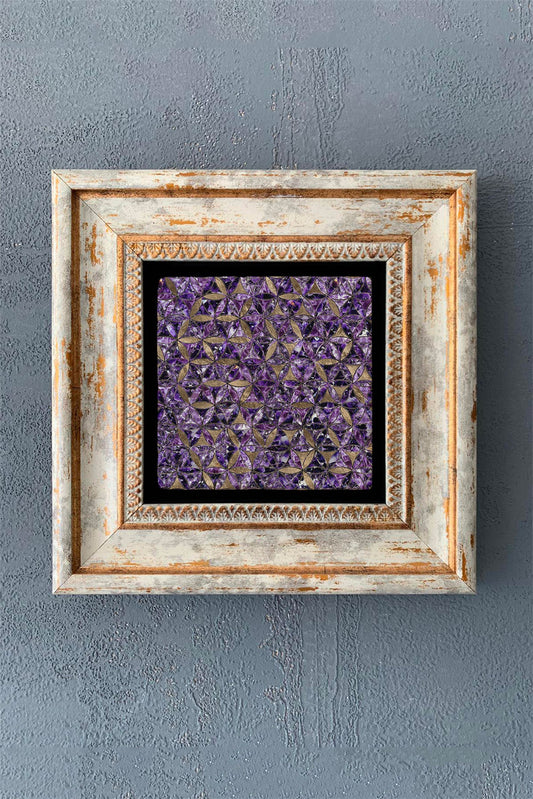 SINGLE FRAME NATURAL STONE WALL DECOR / CDD1-40-1188 (WALL DECOR)