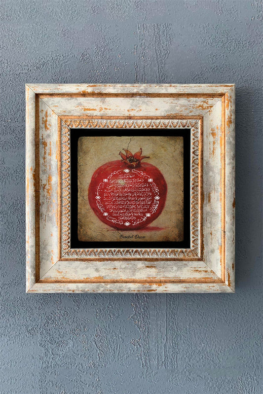 SINGLE FRAME NATURAL STONE WALL DECOR / CDD1-40-1104 (WALL DECOR)