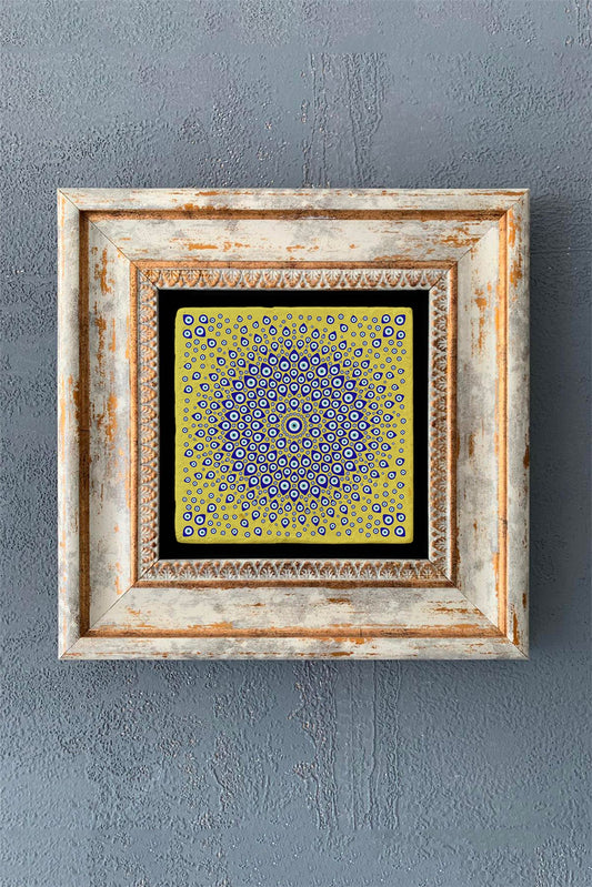 SINGLE FRAME NATURAL STONE WALL DECOR / CDD1-40-1035 (WALL DECOR)