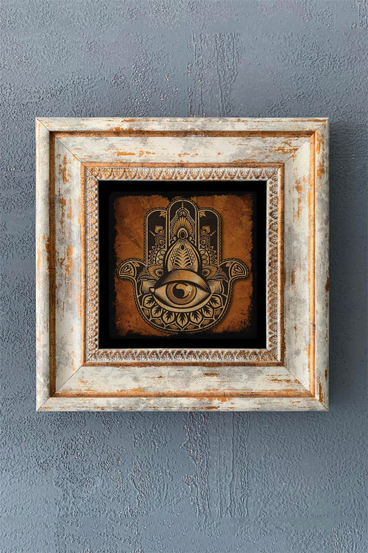 SINGLE FRAME NATURAL STONE WALL DECOR / CDD1-40-1043 (WALL DECOR)