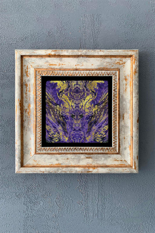 SINGLE FRAME NATURAL STONE WALL DECOR / CDD1-40-1118 (WALL DECOR)