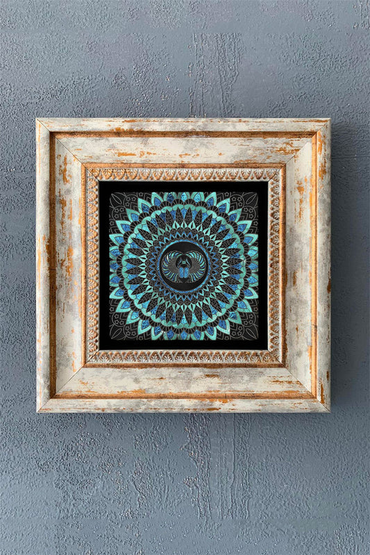 SINGLE FRAME NATURAL STONE WALL DECOR / CDD1-40-1155 (WALL DECOR)