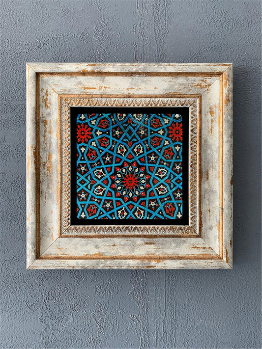 SINGLE FRAME NATURAL STONE WALL DECOR / CDD1-40-234 (WALL DECOR)