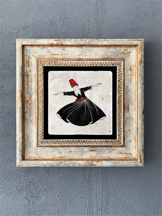 SINGLE FRAME NATURAL STONE WALL DECOR / CDD1-40-097 (WALL DECOR)