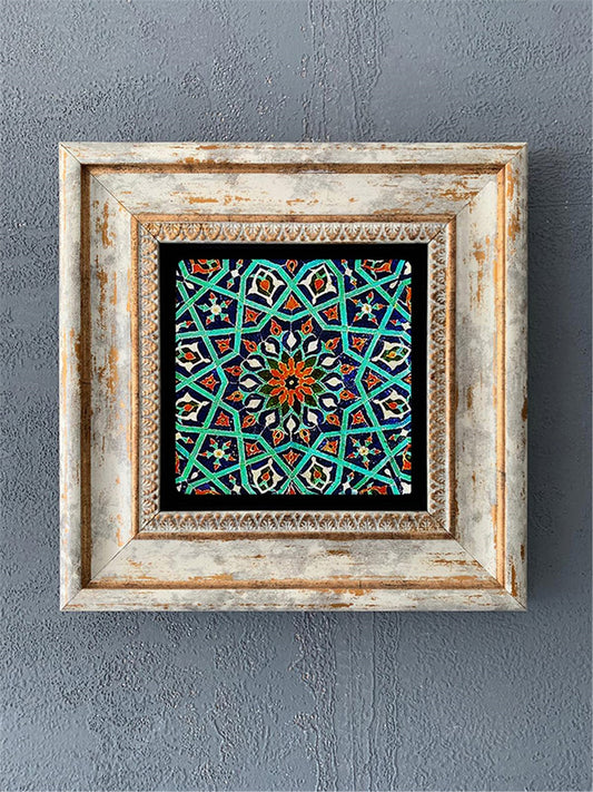 SINGLE FRAME NATURAL STONE WALL DECOR / CDD1-40-455 (WALL DECOR)