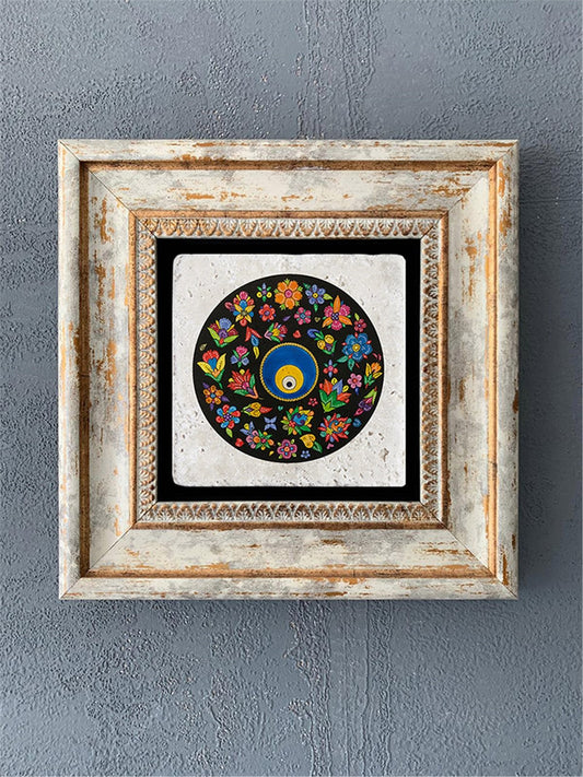 SINGLE FRAME NATURAL STONE WALL DECOR / CDD1-40-501 (WALL DECOR)