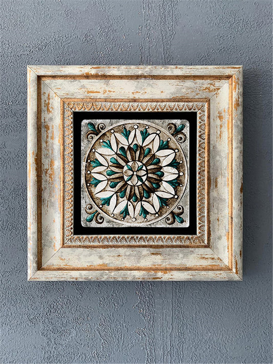SINGLE FRAME NATURAL STONE WALL DECOR / CDD1-40-223 (WALL DECOR)