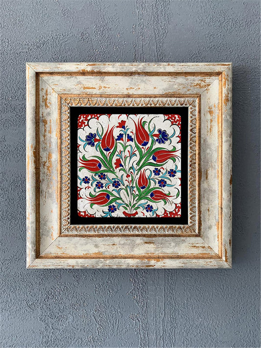 SINGLE FRAME NATURAL STONE WALL DECOR / CDD1-40-193 (WALL DECOR)