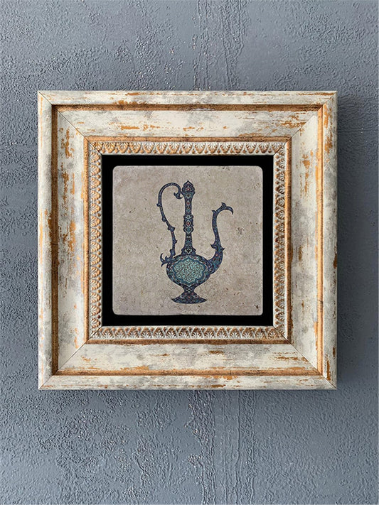 SINGLE FRAME NATURAL STONE WALL DECOR / CDD1-40-137 (WALL DECOR)