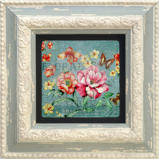 SINGLE FRAME NATURAL STONE WALL DECOR / CDD-10-096 (WALL DECOR)