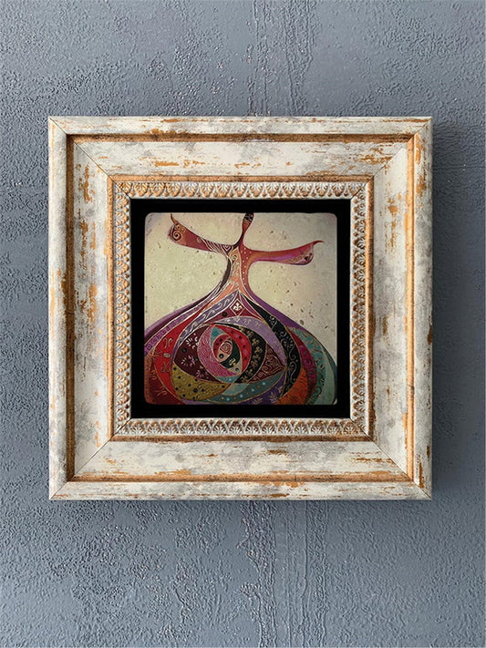 SINGLE FRAME NATURAL STONE WALL DECOR / CDD1-40-087 (WALL DECOR)
