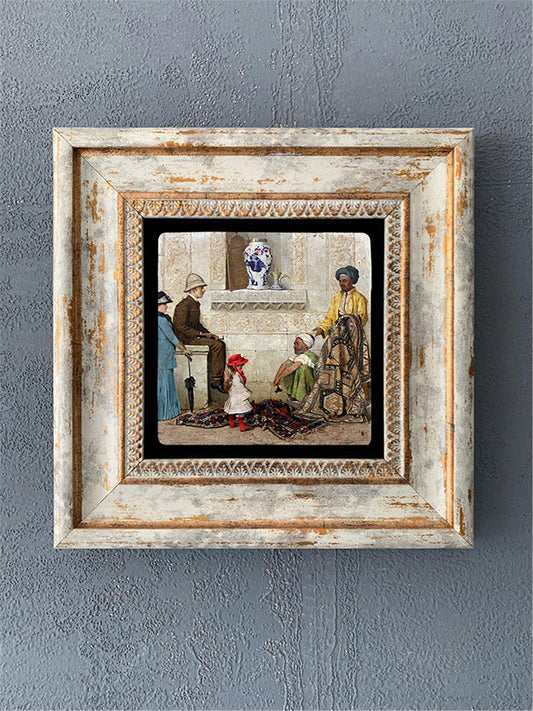 SINGLE FRAME NATURAL STONE WALL DECOR / CDD1-40-179 (WALL DECOR)