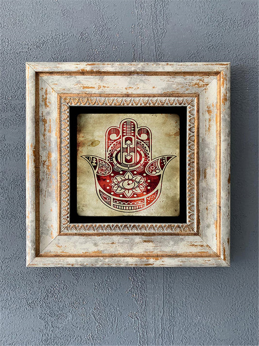 SINGLE FRAME NATURAL STONE WALL DECOR / CDD1-40-115 (WALL DECOR)