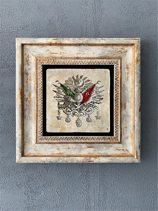 SINGLE FRAME NATURAL STONE WALL DECOR / CDD1-40-164 (WALL DECOR)