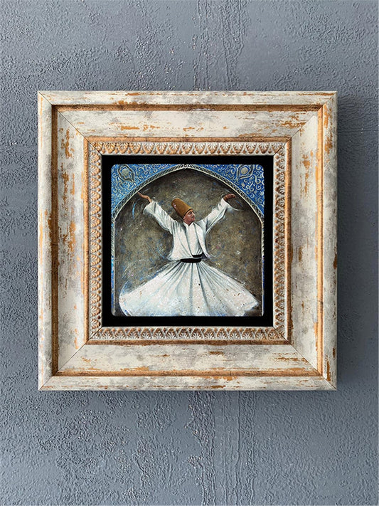 SINGLE FRAME NATURAL STONE WALL DECOR / CDD1-40-052 (WALL DECOR)