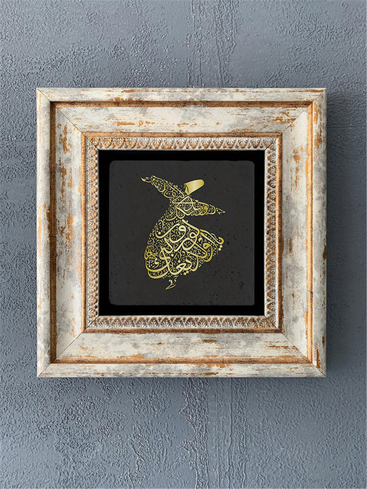 SINGLE FRAME NATURAL STONE WALL DECOR / CDD1-40-091 (WALL DECOR)
