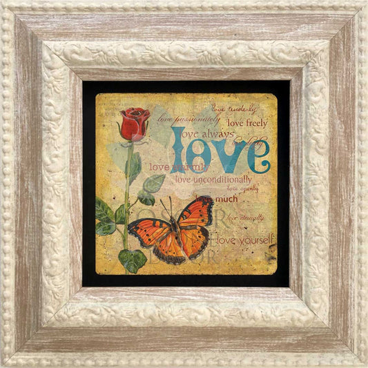 SINGLE FRAME NATURAL STONE WALL DECOR / CDD-20-010 (WALL DECOR)