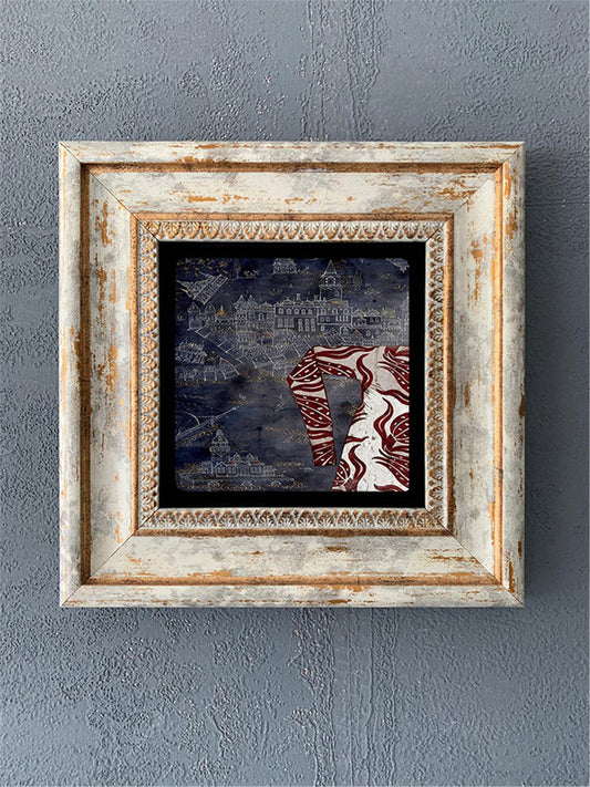 SINGLE FRAME NATURAL STONE WALL DECOR / CDD1-40-167 (WALL DECOR)