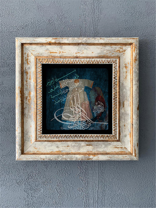 SINGLE FRAME NATURAL STONE WALL DECOR / CDD1-40-145 (WALL DECOR)