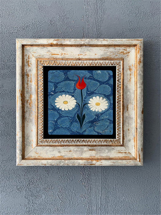 SINGLE FRAME NATURAL STONE WALL DECOR / CDD1-40-494 (WALL DECOR)