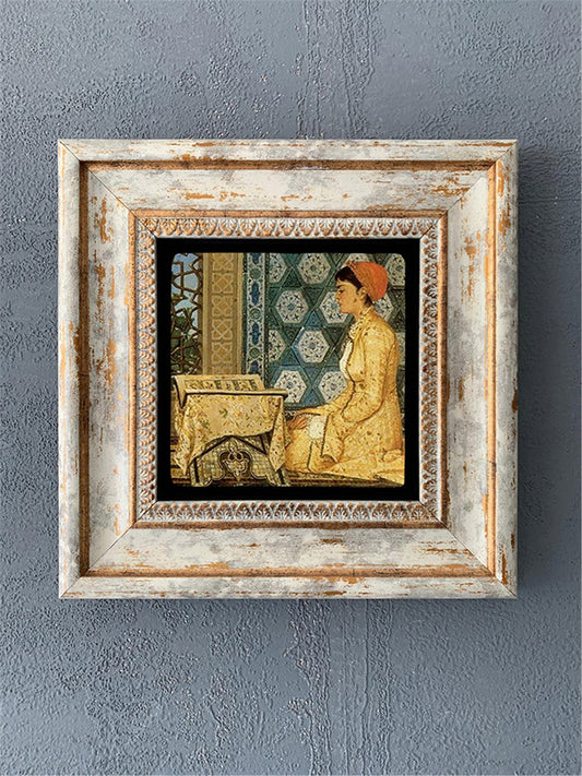 SINGLE FRAME NATURAL STONE WALL DECOR / CDD1-40-173 (WALL DECOR)