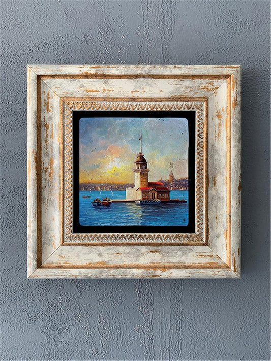 SINGLE FRAME NATURAL STONE WALL DECOR / CDD1-40-018 (WALL DECOR)