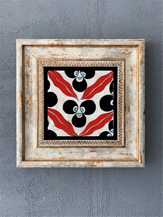 SINGLE FRAME NATURAL STONE WALL DECOR / CDD1-40-184 (WALL DECOR)