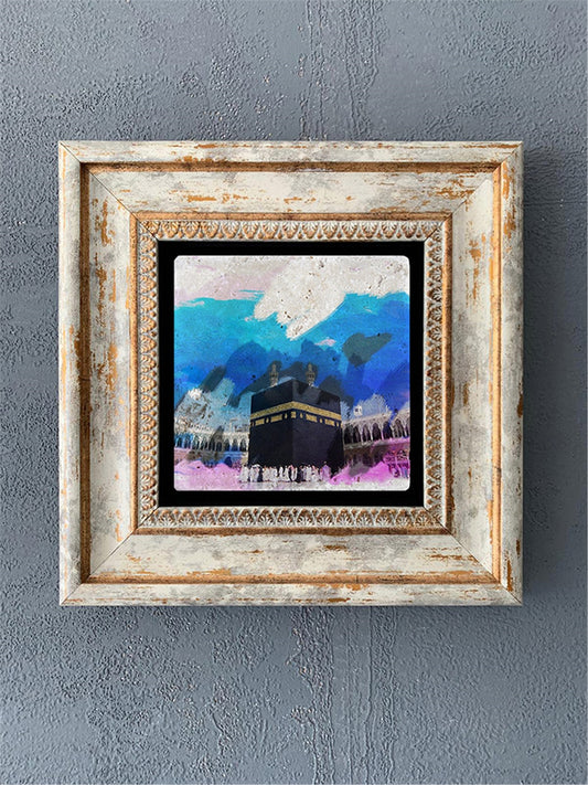 SINGLE FRAME NATURAL STONE WALL DECOR / CDD1-40-534 (WALL DECOR)