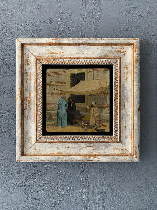 SINGLE FRAME NATURAL STONE WALL DECOR / CDD1-40-178 (WALL DECOR)
