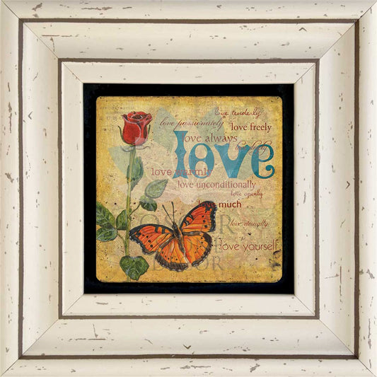 SINGLE FRAME NATURAL STONE WALL DECOR / CDD-30-015 (WALL DECOR)