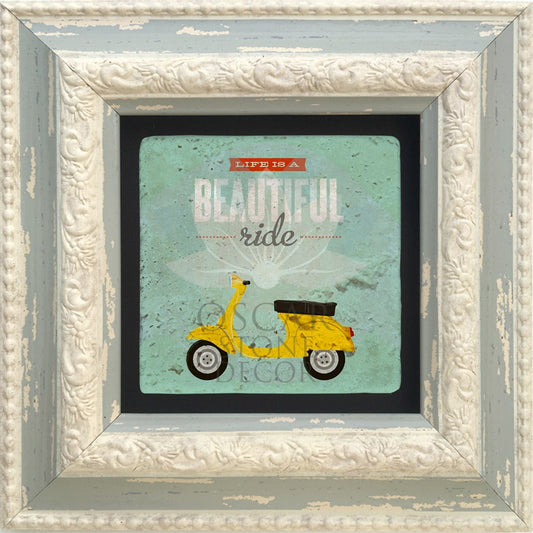 SINGLE FRAME NATURAL STONE WALL DECOR / CDD-10-071 (WALL DECOR)