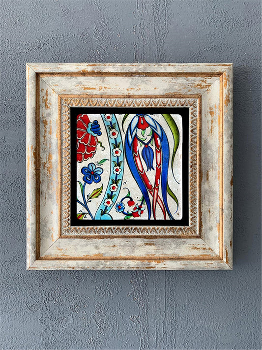 SINGLE FRAME NATURAL STONE WALL DECOR / CDD1-40-258 (WALL DECOR)