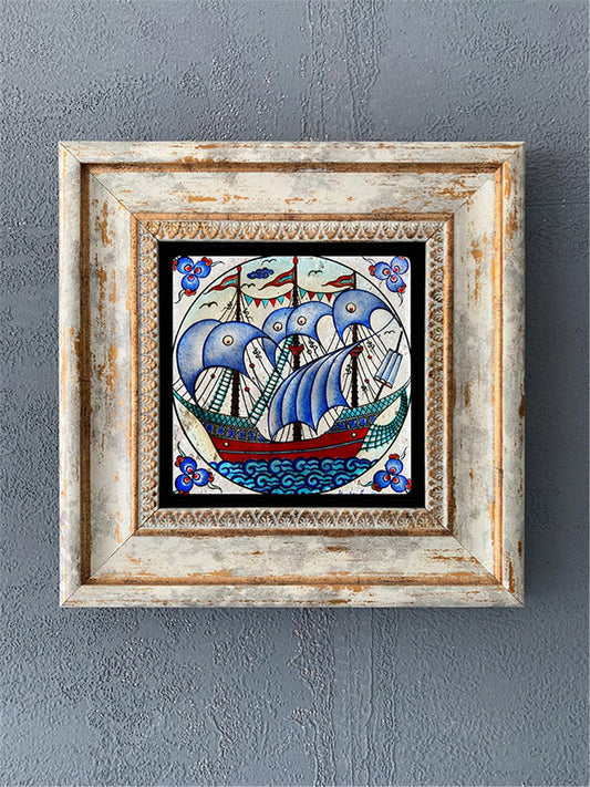 SINGLE FRAME NATURAL STONE WALL DECOR / CDD1-40-260 (WALL DECOR)