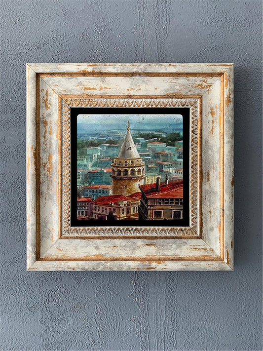 SINGLE FRAME NATURAL STONE WALL DECOR / CDD1-40-044 (WALL DECOR)
