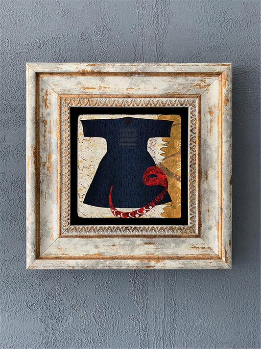 SINGLE FRAME NATURAL STONE WALL DECOR / CDD1-40-127 (WALL DECOR)