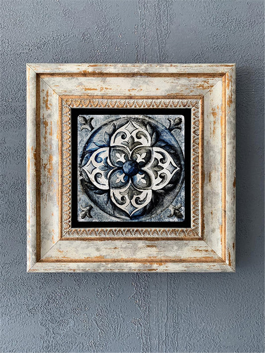 SINGLE FRAME NATURAL STONE WALL DECOR / CDD1-40-224 (WALL DECOR)
