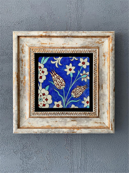 SINGLE FRAME NATURAL STONE WALL DECOR / CDD1-40-253 (WALL DECOR)