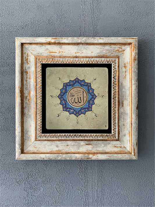 SINGLE FRAME NATURAL STONE WALL DECOR / CDD1-40-312 (WALL DECOR)