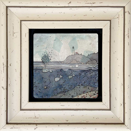 SINGLE FRAME NATURAL STONE WALL DECOR / CDD-30-082 (WALL DECOR)