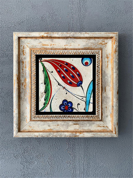 SINGLE FRAME NATURAL STONE WALL DECOR / CDD1-40-268 (WALL DECOR)