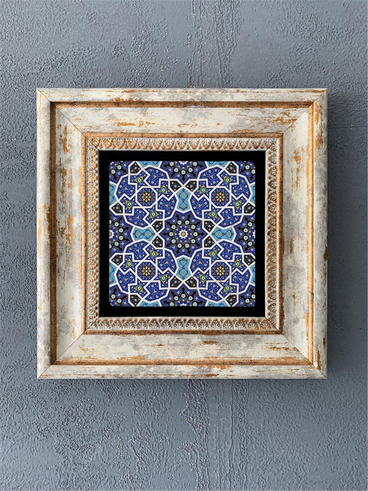 SINGLE FRAME NATURAL STONE WALL DECOR / CDD1-40-183 (WALL DECOR)